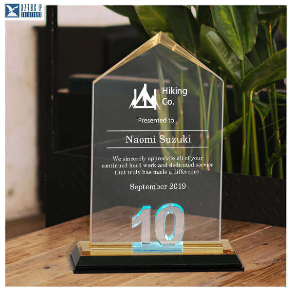 retirement acrylic award