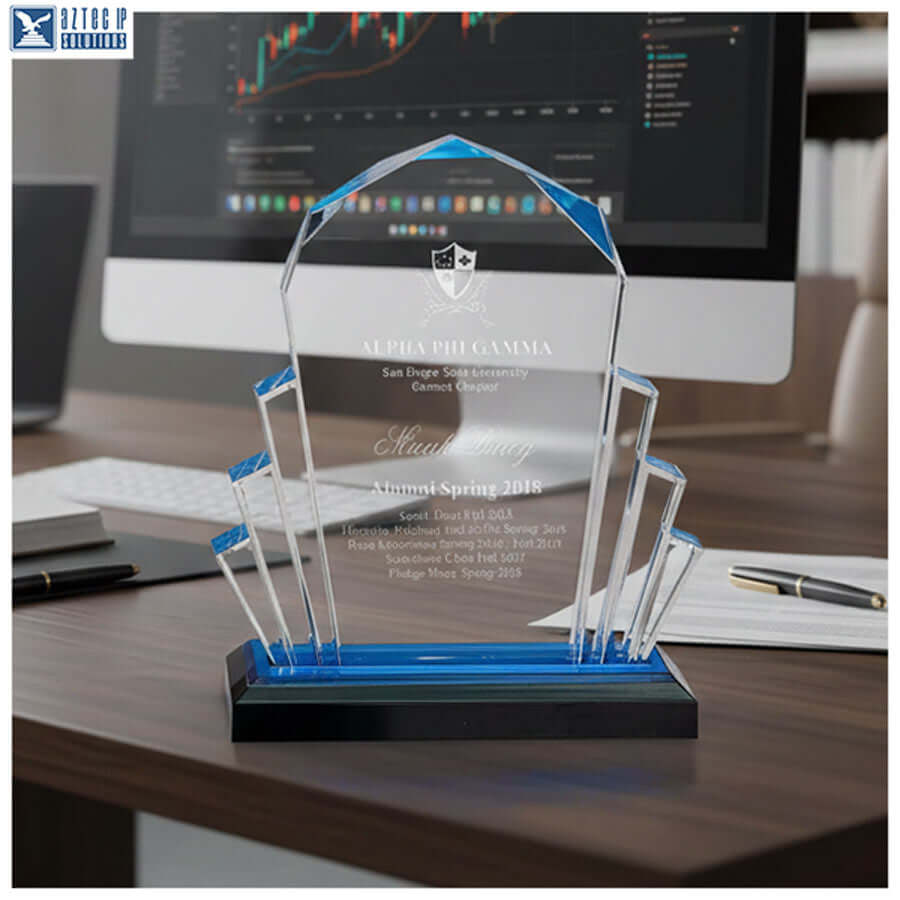 Acrylic recognition award