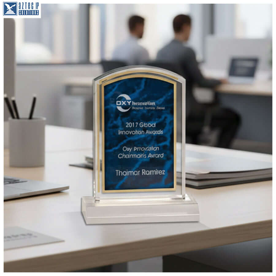 Acrylic recognition award