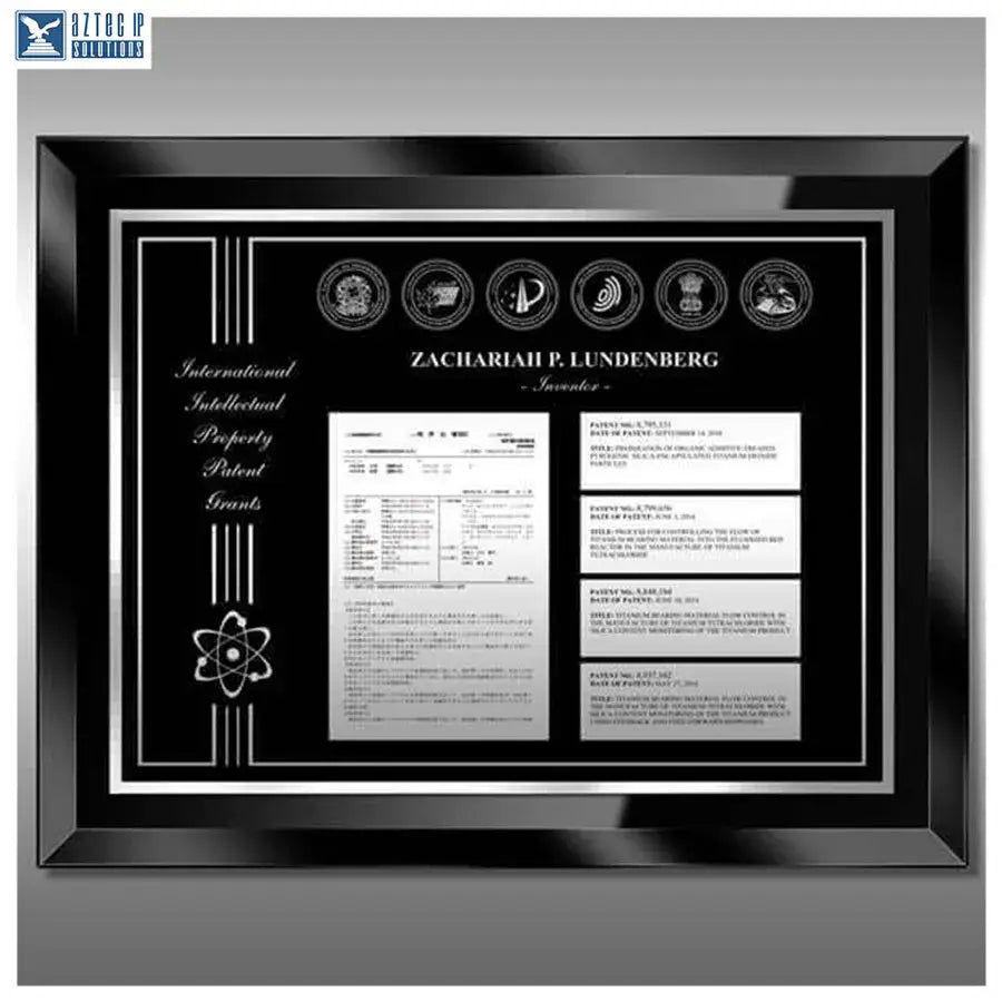 Black glass patent display