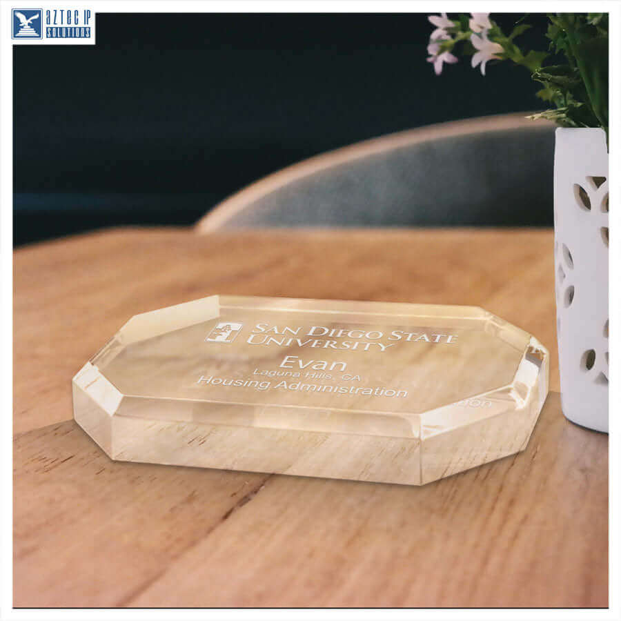 Acrylic paperweight