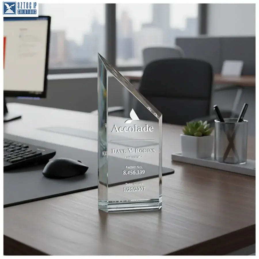 Patent award plaque