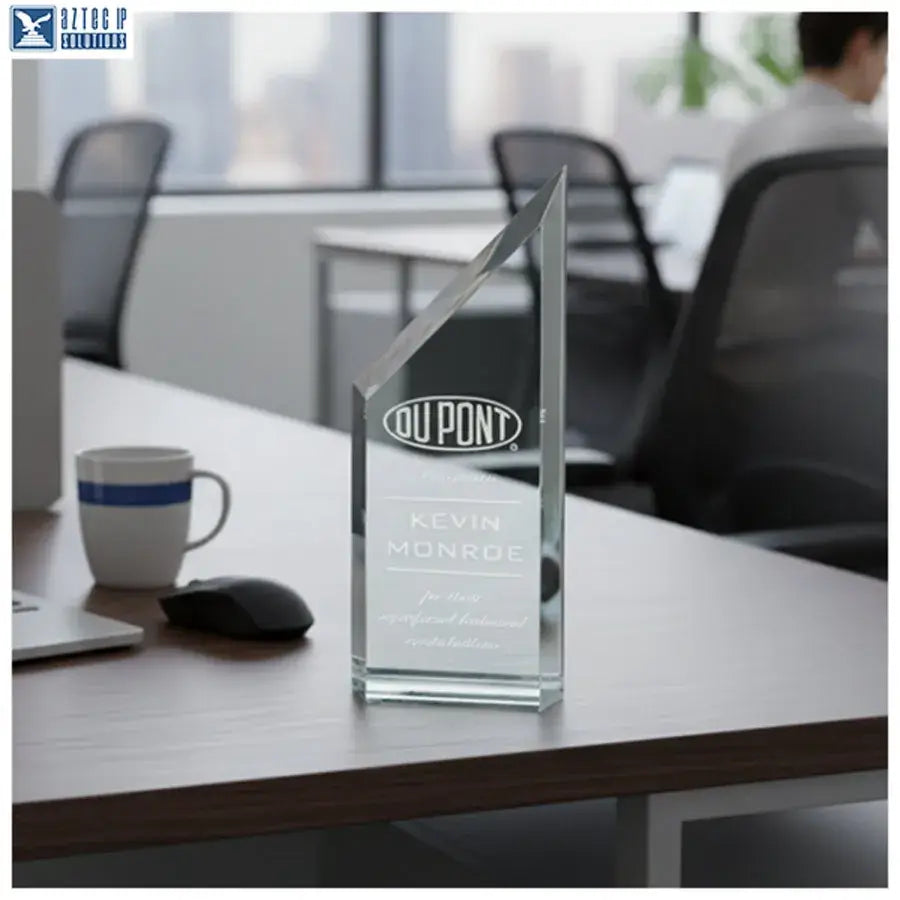 Jade acrylic trophy
