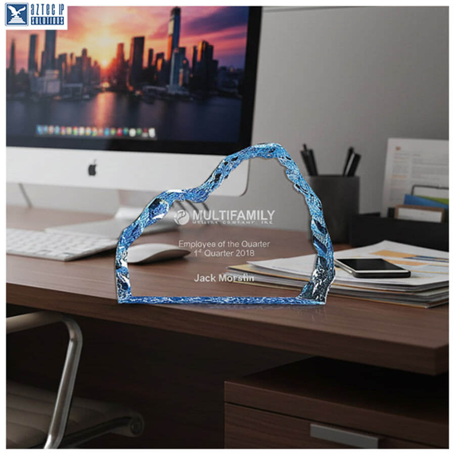 Acrylic iceberg award