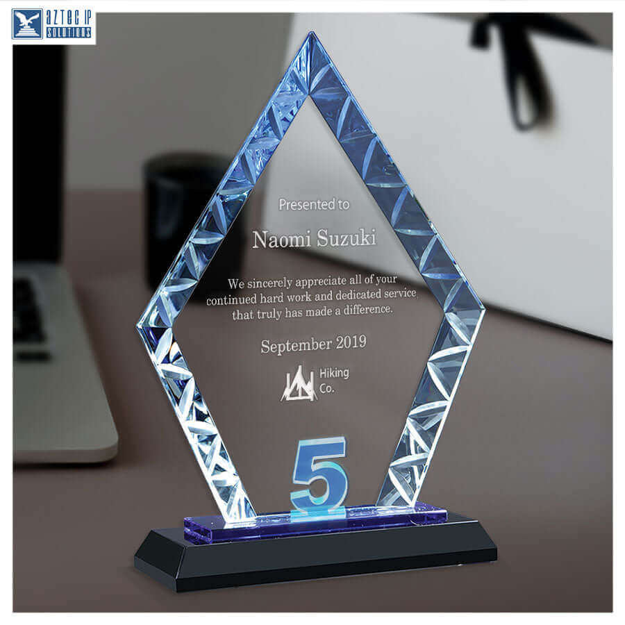 glass award for service