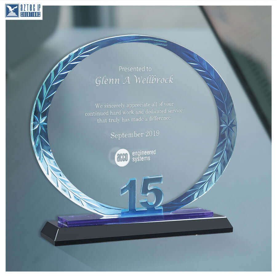 employee milestone trophy