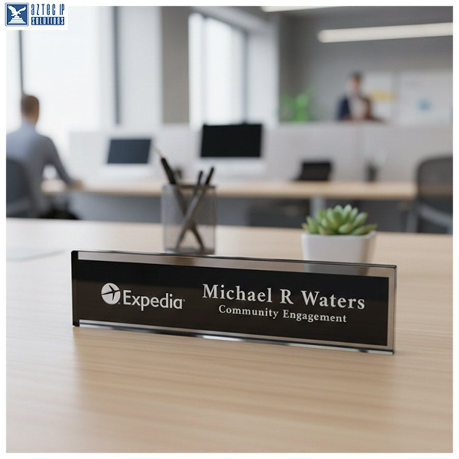 executive desk name plate