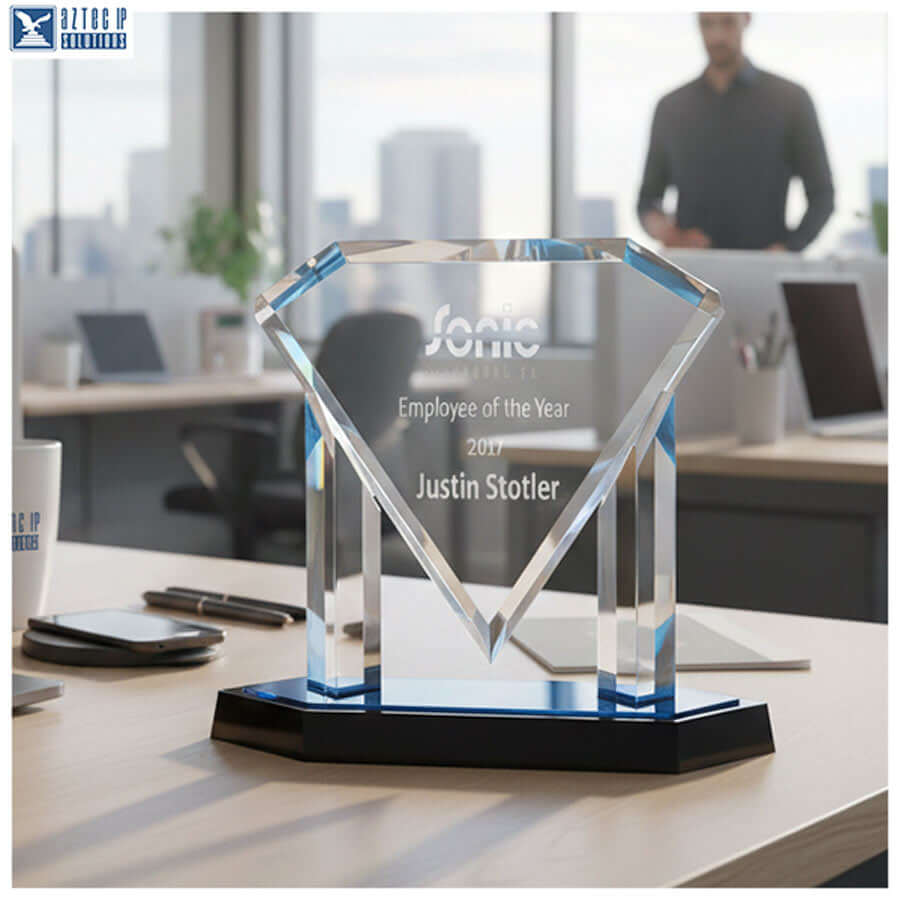 Acrylic diamond award