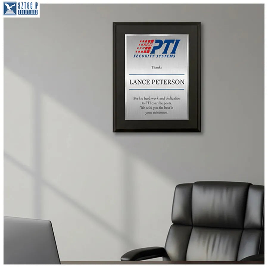 Corporate award plaques