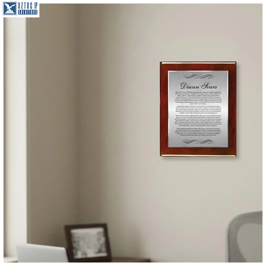 Custom recognition plaques