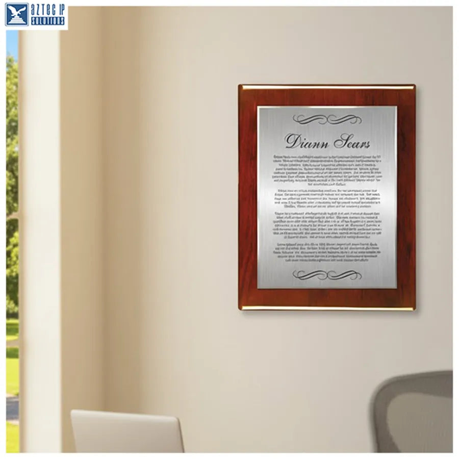 High-gloss wood plaques