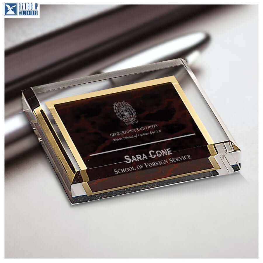 Paperweight - Marbleized Acrylic JS-PW44M