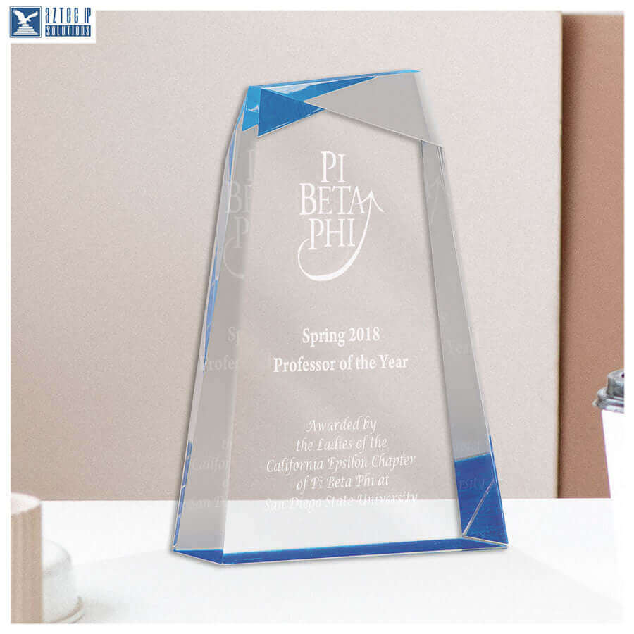 Acrylic Faucet Wedge Blue