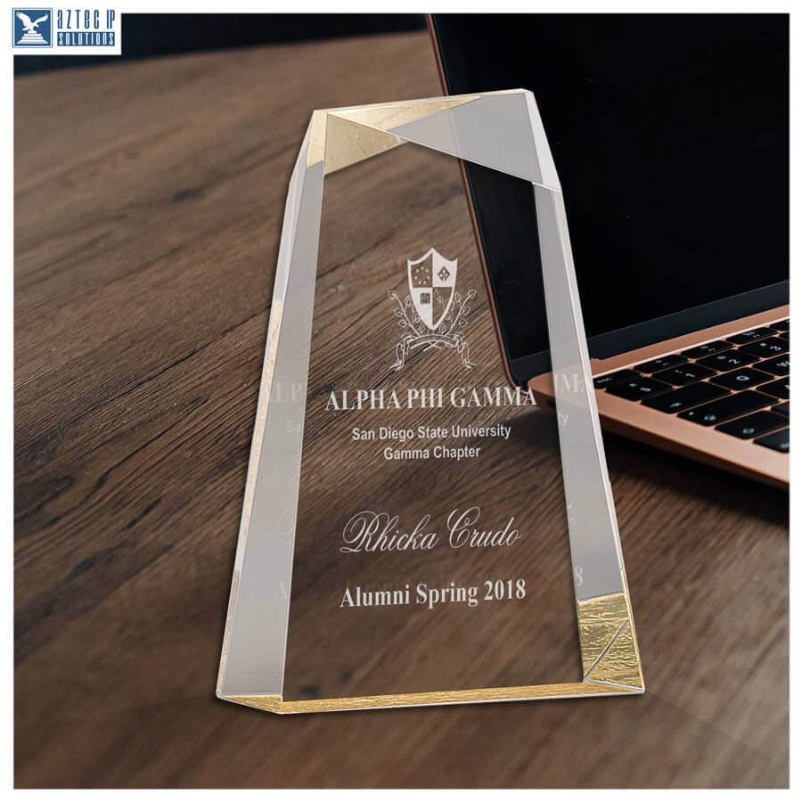 Acrylic Faucet Wedge Gold