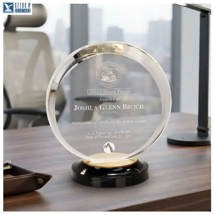 acrylic desk award