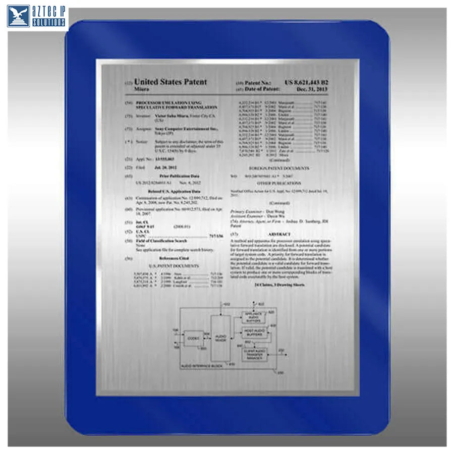 Layout 1 | Patent Front Page - AirLucite® Patent Plaque