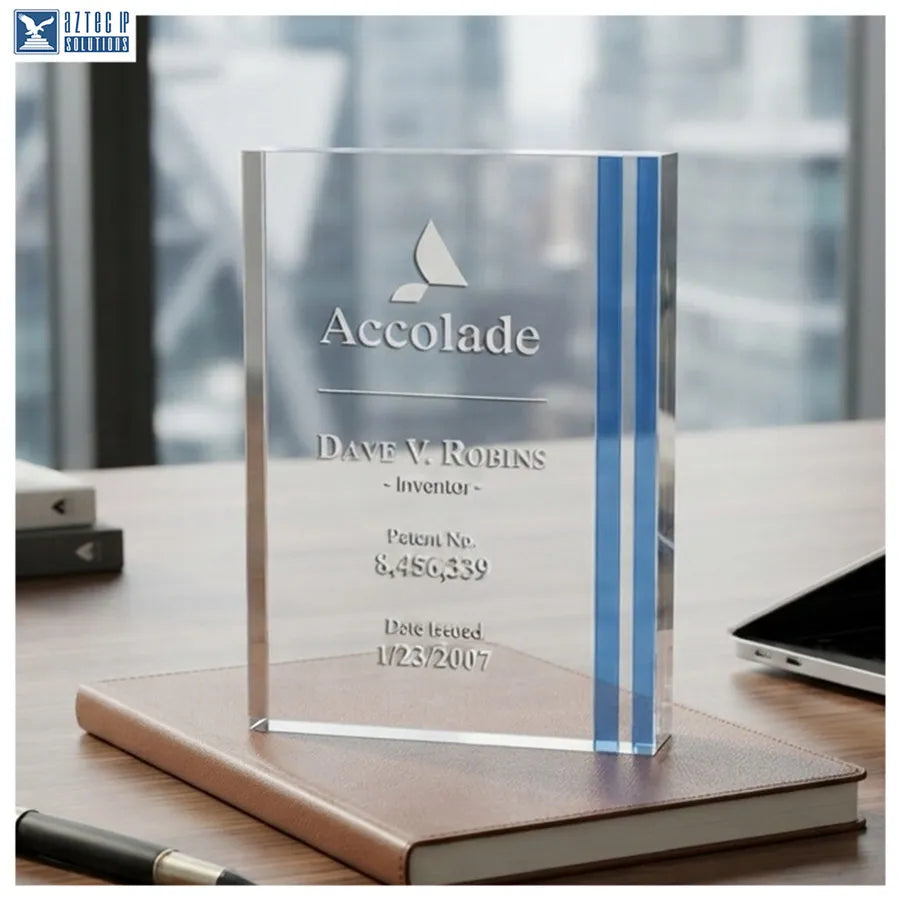 Acrylic desk award