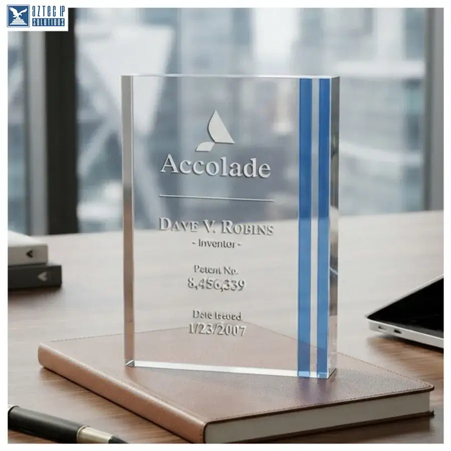 Acrylic desk award