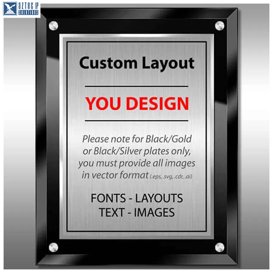 Glass Trademark Plaques