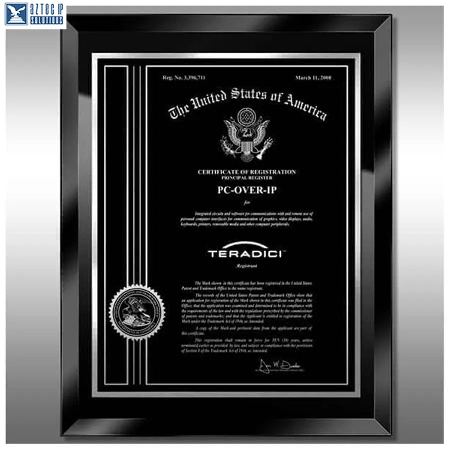 Black glass trademark