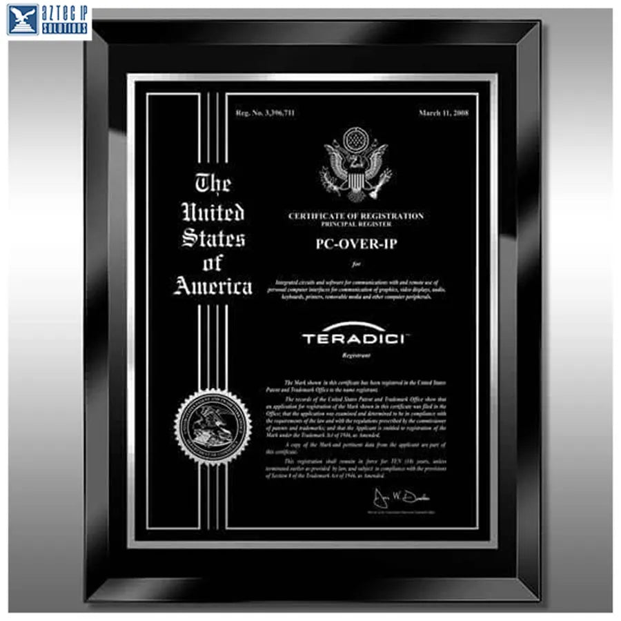 Black glass trademark