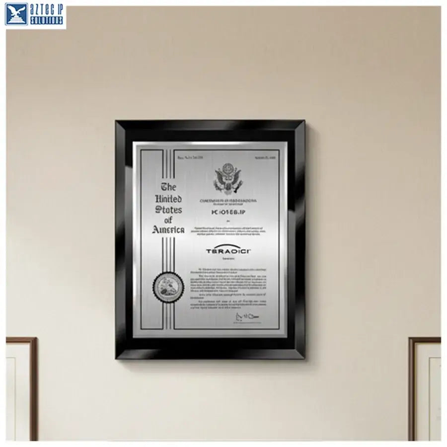 trademark display plaque