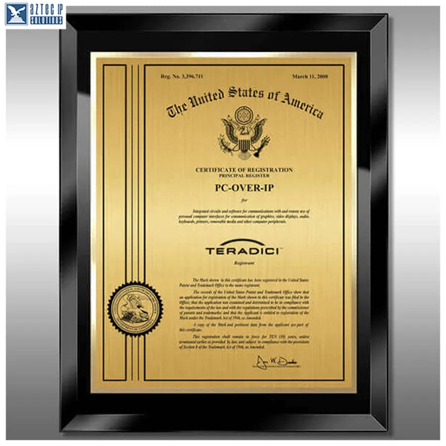 Glass Trademark Plaques