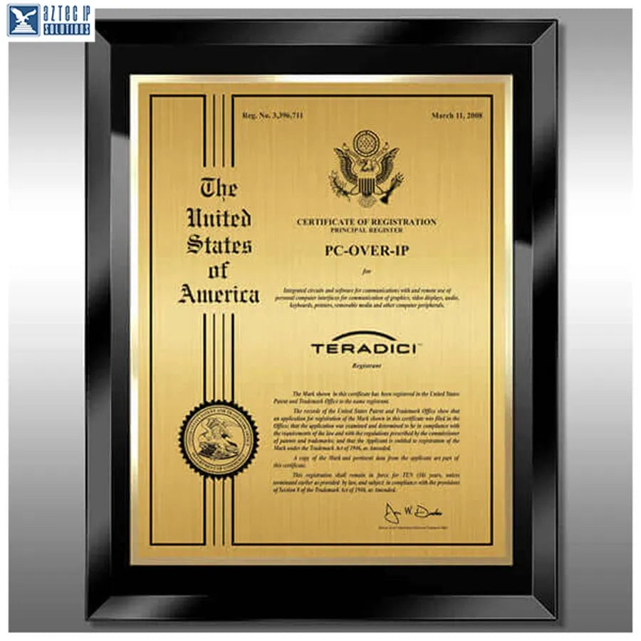 Glass Trademark Plaques