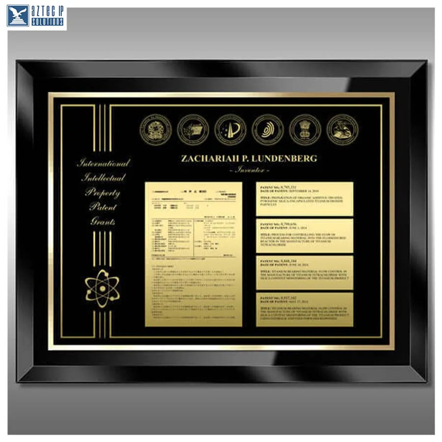 Patent achievement display
