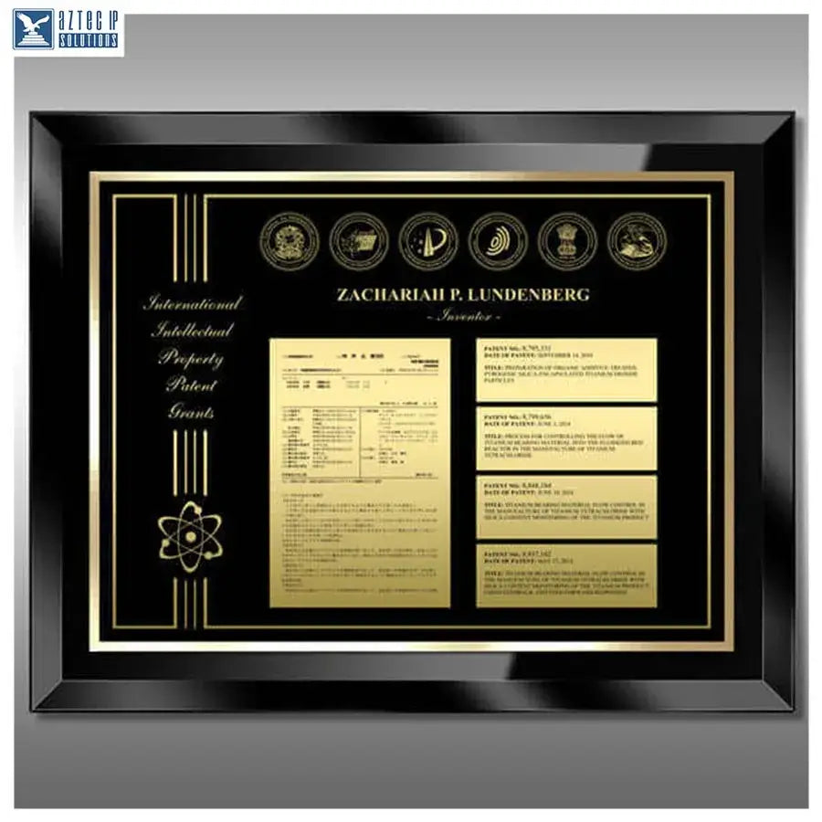Patent achievement display