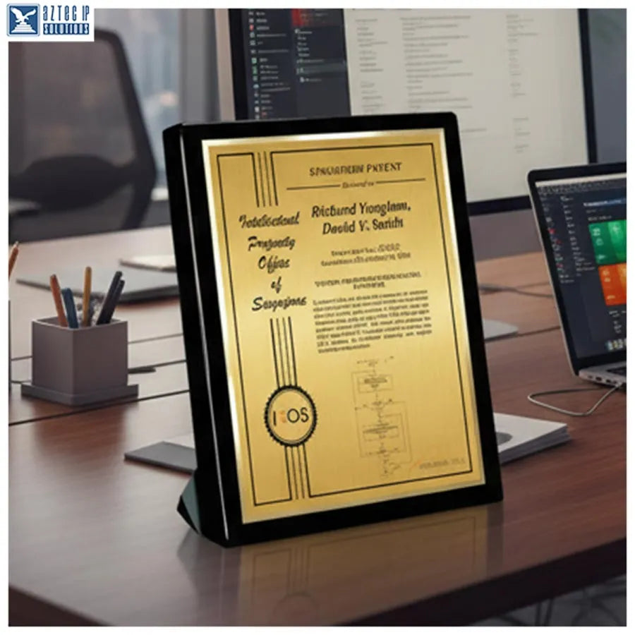 Black piano finish plaque