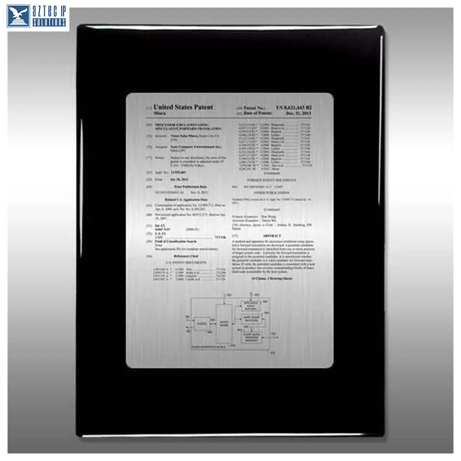 Layout 1 | Patent Front Page - Black piano finish plaque