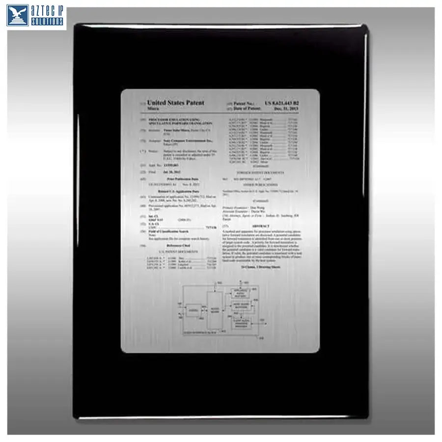 Layout 1 | Patent Front Page - Black piano finish plaque