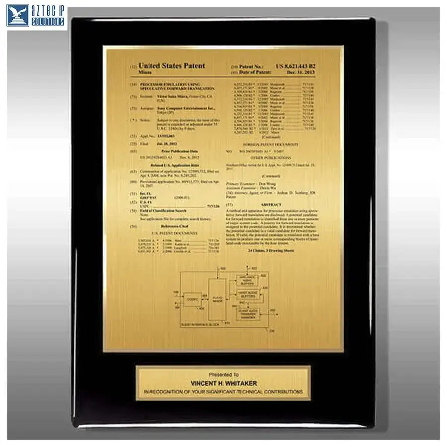 Layout 1 | Patent front Page - Patent award plaque