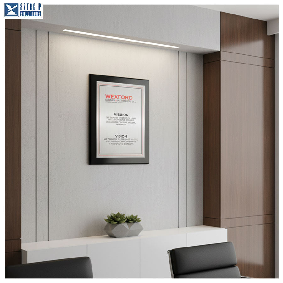 Mission Statement Plaque - Black Piano BP-MS15EZG