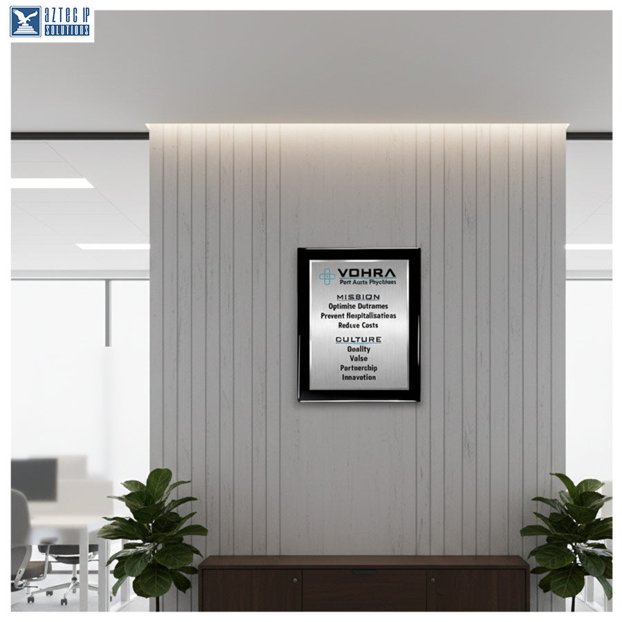 Mission Statement Plaque - Black Piano BP-MS15EZG