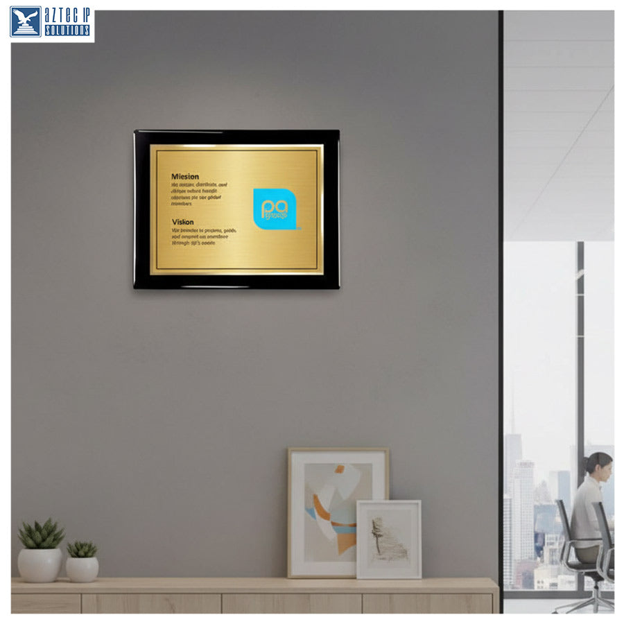 Mission Statement Plaque - Black Piano BP-MS15EZG