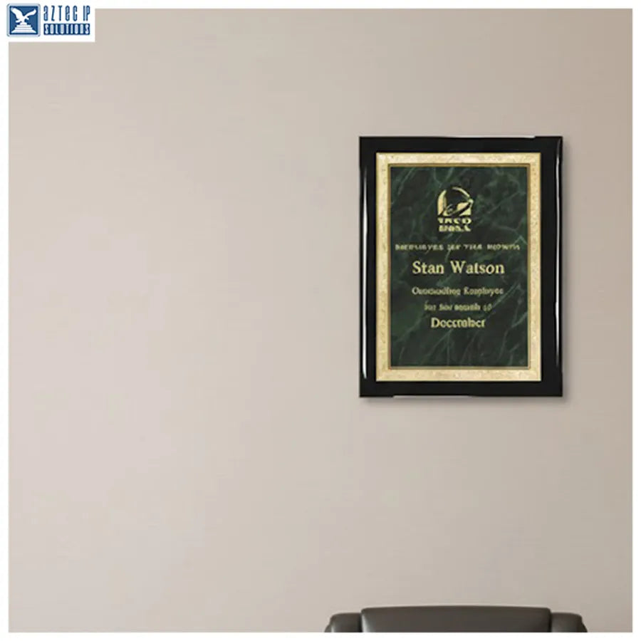 employee recognition plaque