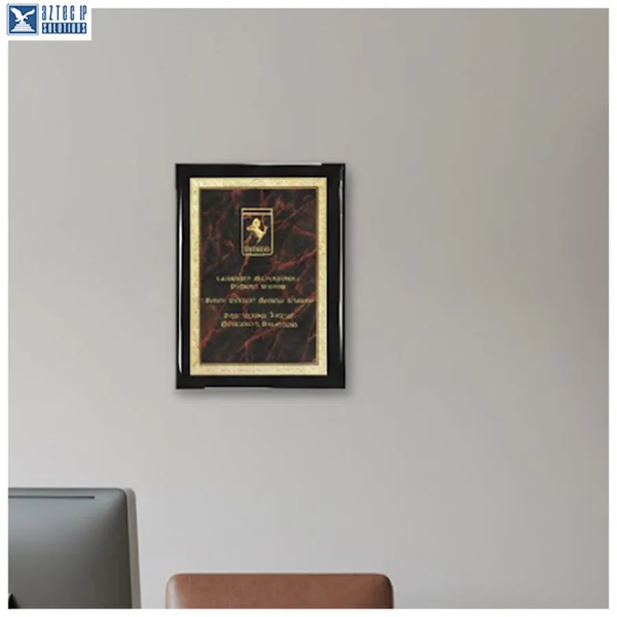 personalized award plaque