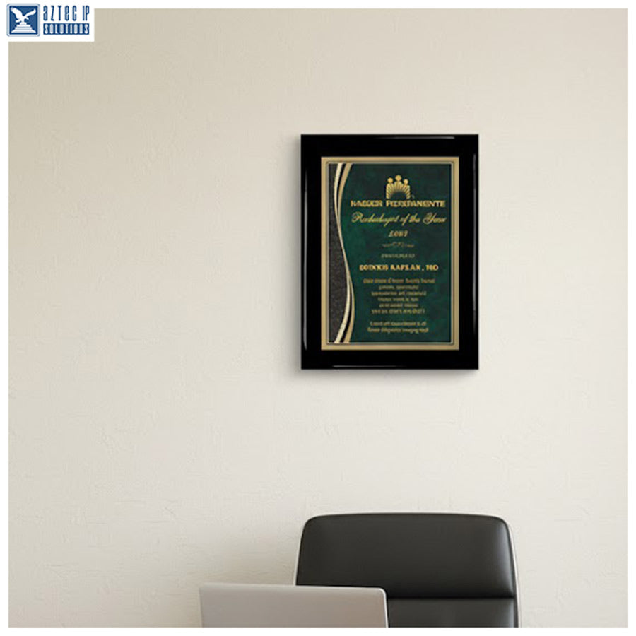 custom engraved achievement plaque