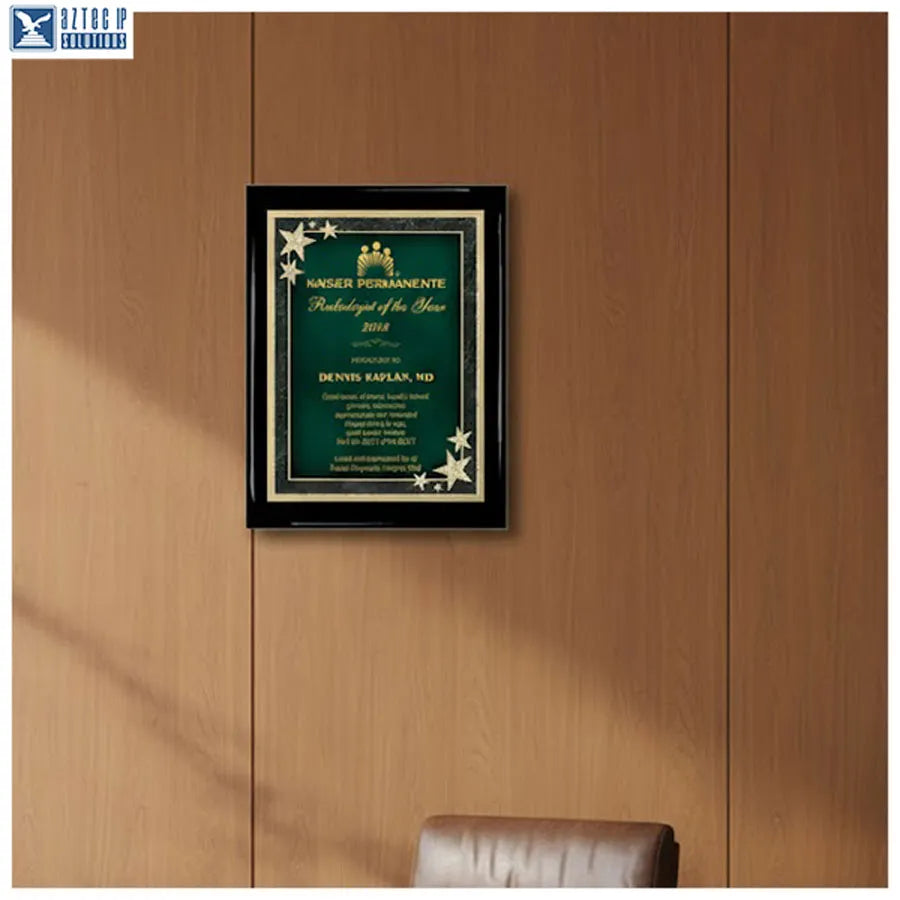 Kaiser-style commemorative plaque