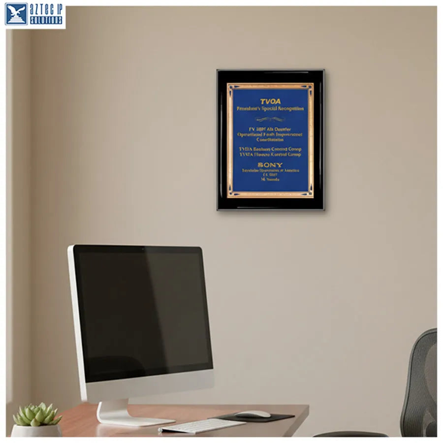 Custom engraved plaque