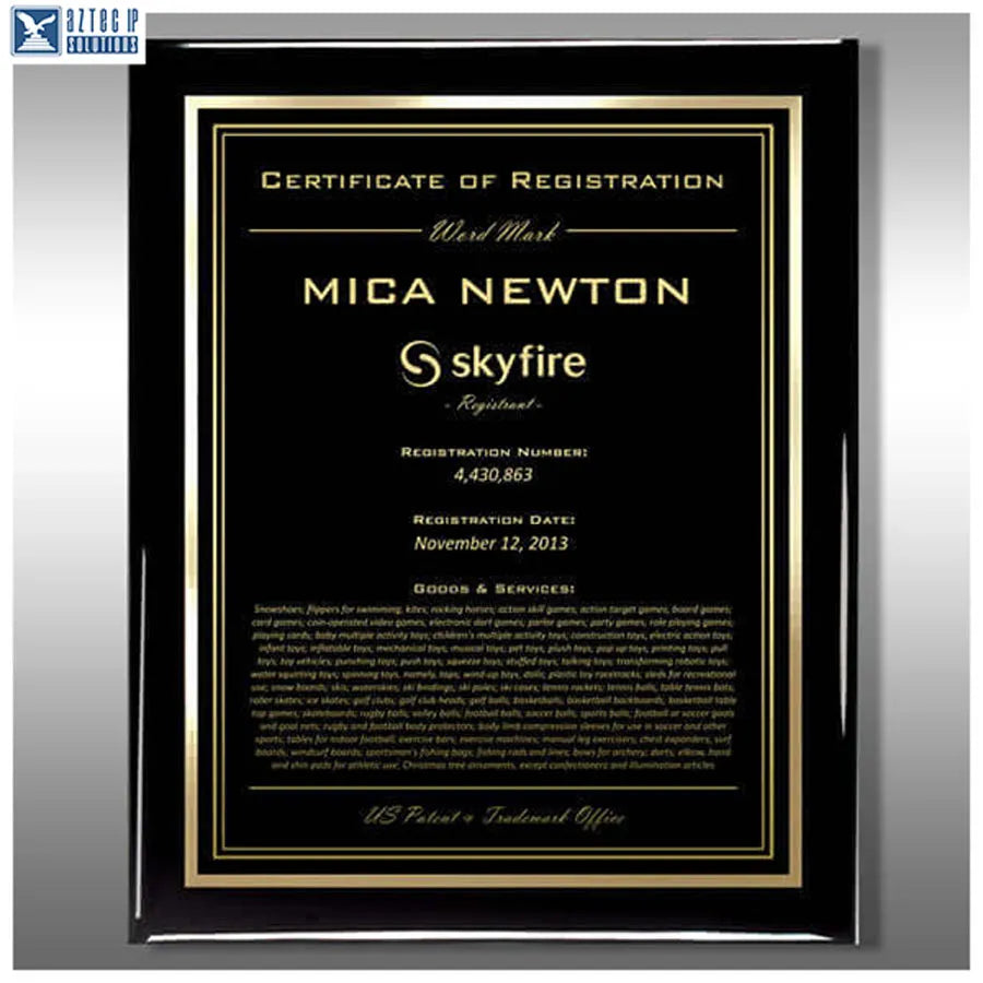 Wood Trademark Plaques