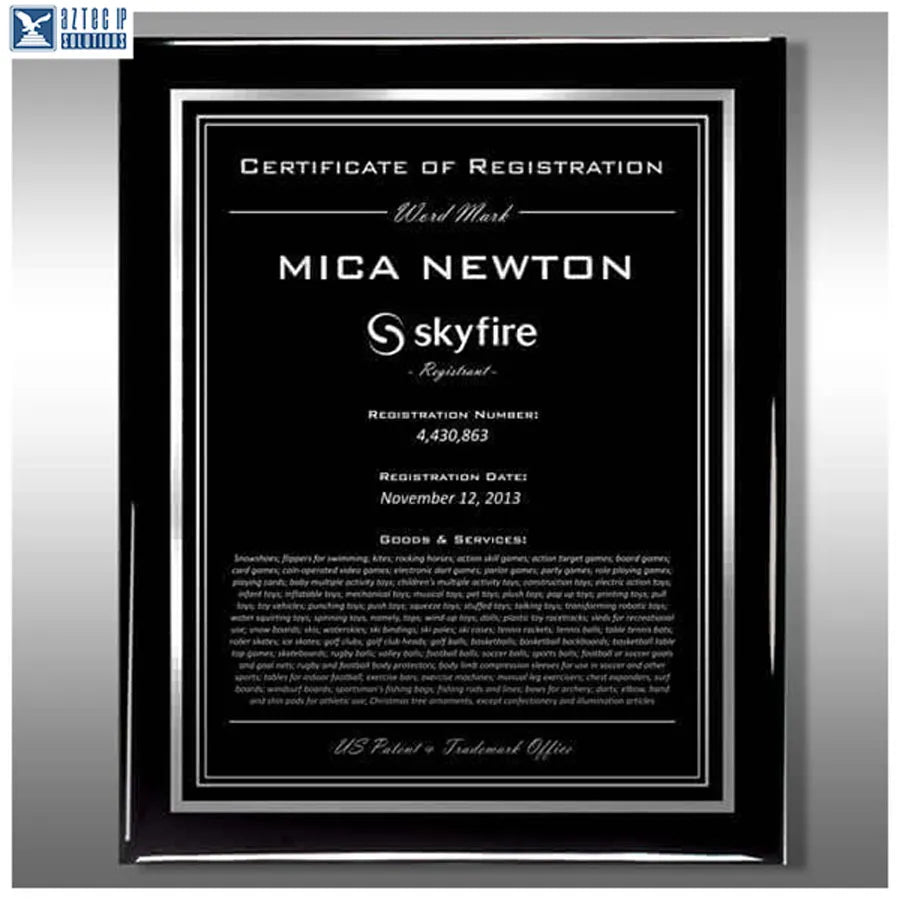 Wood Trademark Plaques