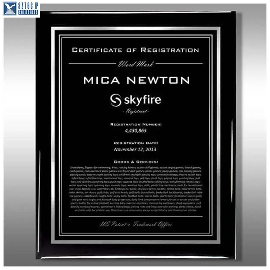 Wood Trademark Plaques