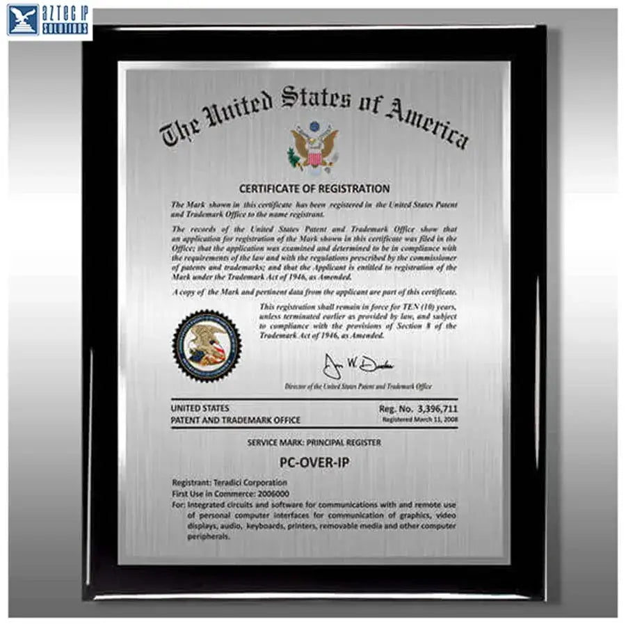 Wood Trademark Plaques
