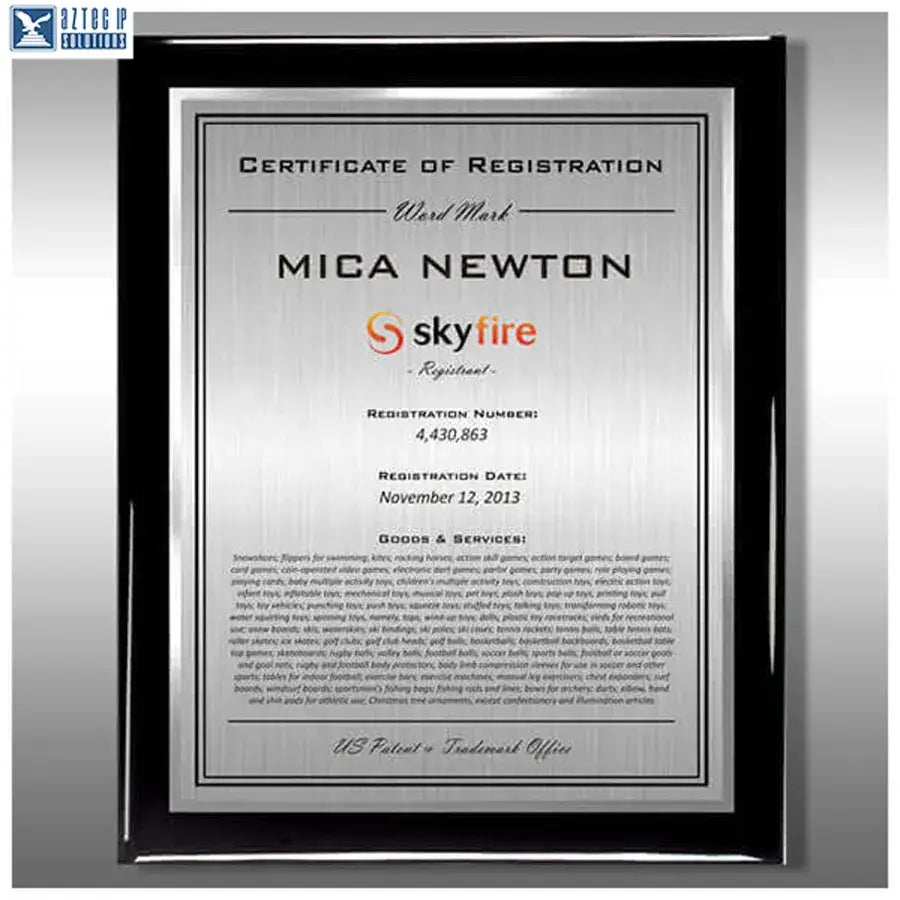 Wood Trademark Plaques