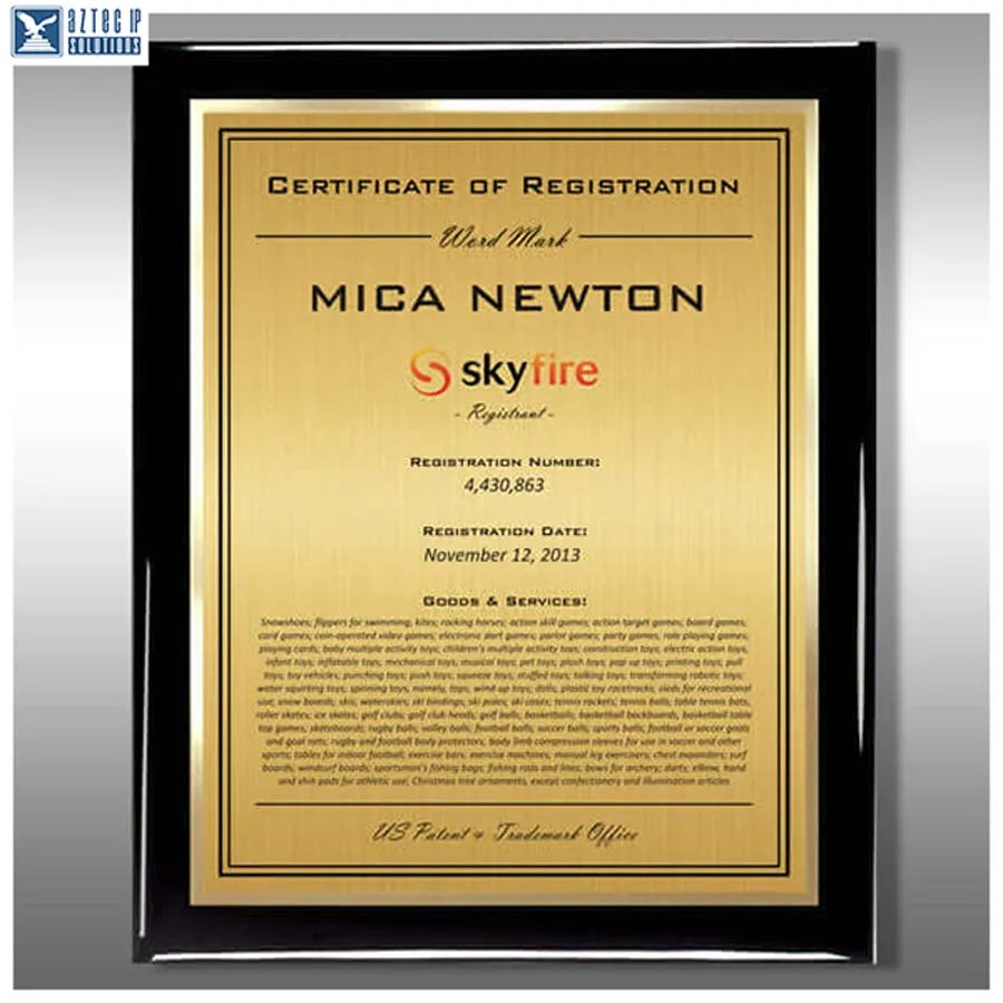 Wood Trademark Plaques