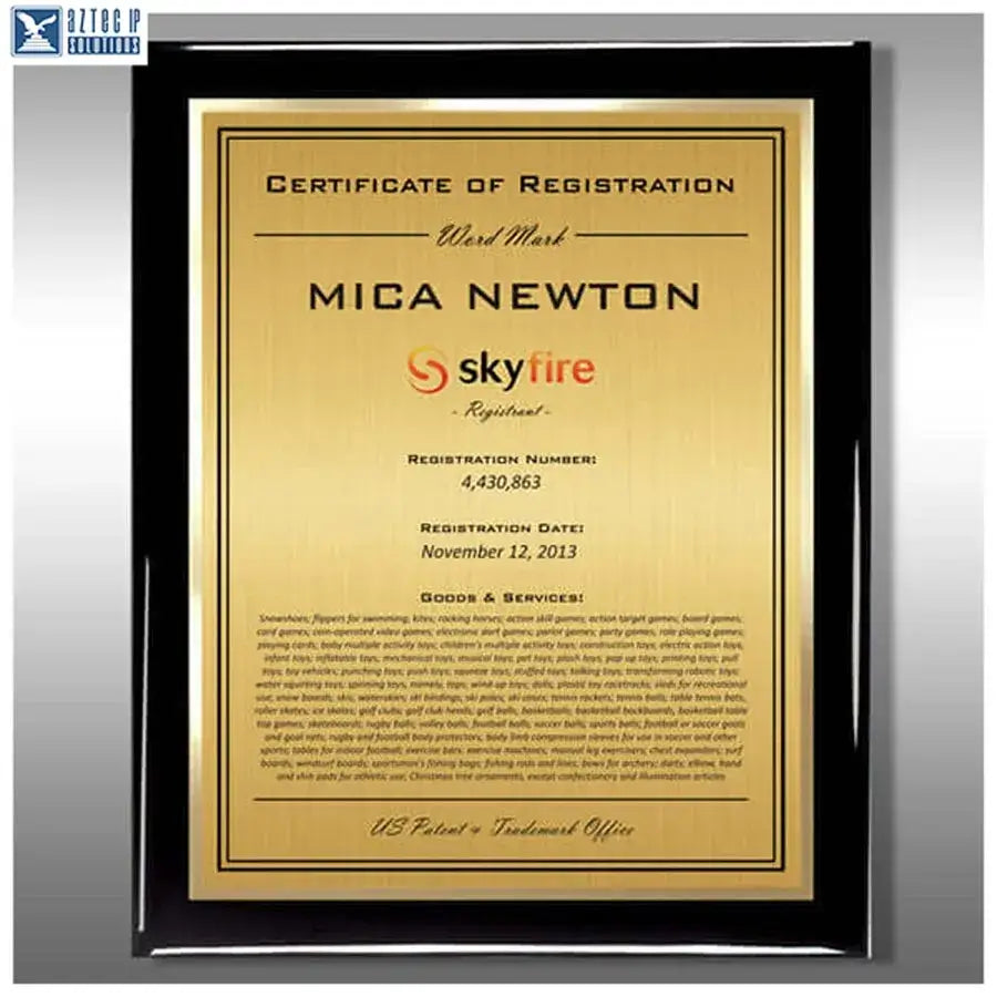 Wood Trademark Plaques