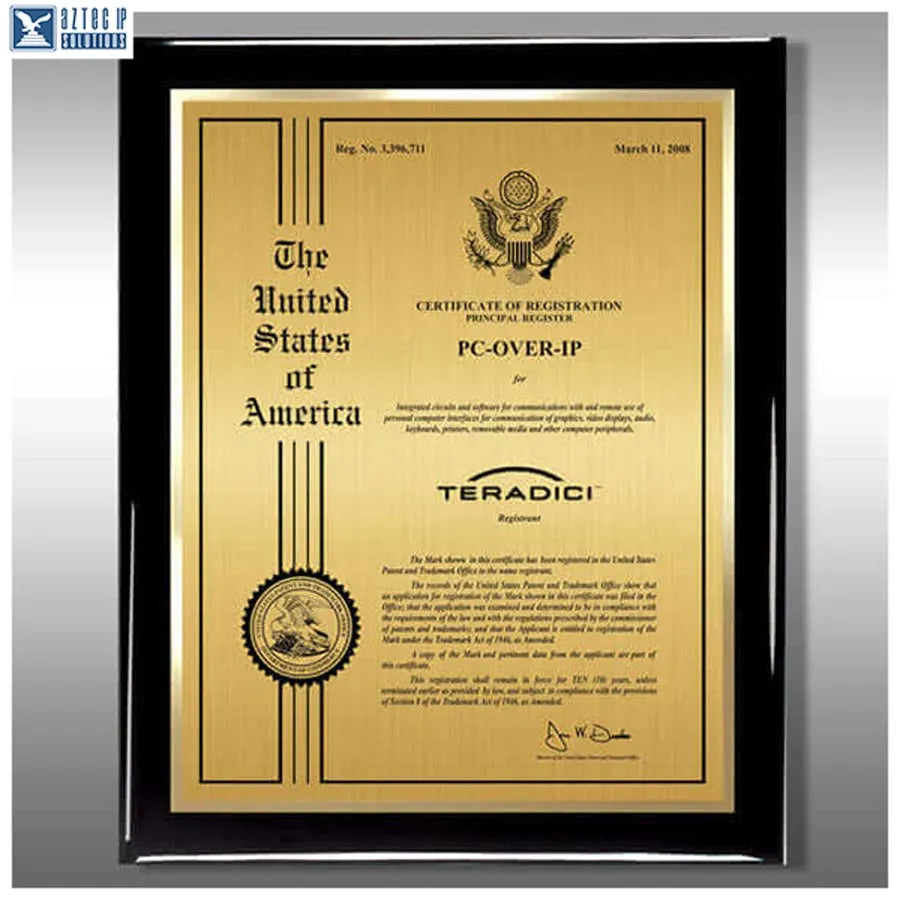 Wood Trademark Plaques